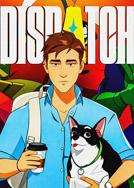 Dispatch Animated Style Portrait with Dog