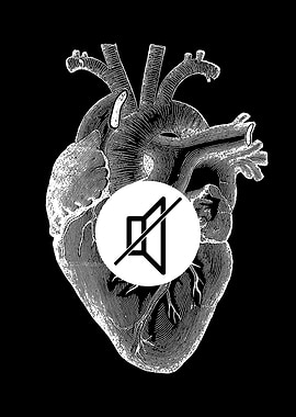 Muted Heart in Love Valentine's