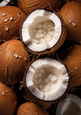 Fresh Coconuts Texture