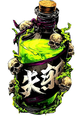 Skull Potion Bottle