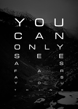 Inspirational Mountain Eye Chart