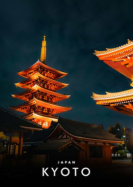 Kyoto, Japan at Night