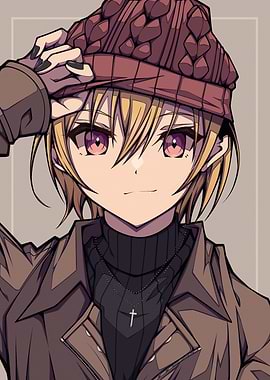 Anime Boy with Beanie and Jacket