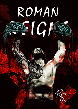 Roman Reigns WWE Champion Art