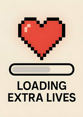 Loading Extra Lives Pixel Art