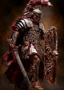 Roman Centurion with Sword and Shield