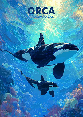 Orca Killer Whale Underwater