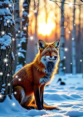 Fox in Winter Wonderland