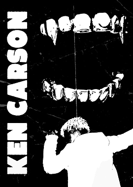 Ken Carson Black and White Poster