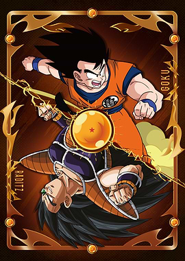 DBZ Battle Card: Goku vs Raditz
