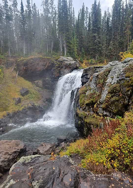 Waterfall in Yellowstone National Park