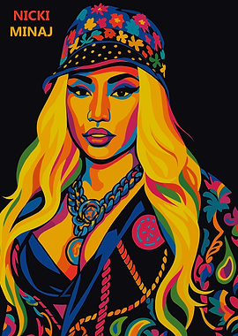 Colorful Nicki Minaj Portrait
