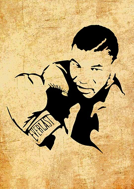 Muhammad Ali Boxing Silhouette