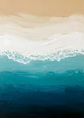 Abstract Beach Painting
