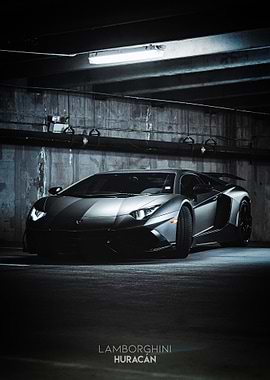 Lamborghini Huracan in Dark Poster