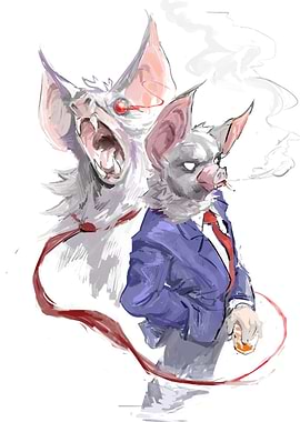 Bat Business: Anthropomorphic Creature Illustration