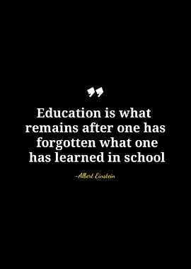 Einstein Quote on Education
