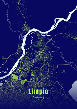 Limpio, Paraguay City Map