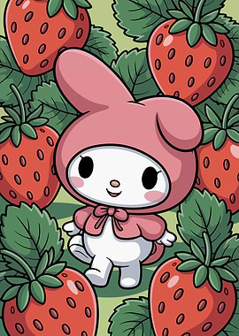 My Melody Strawberry Cartoon