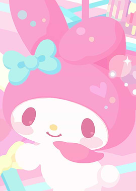 My Melody Cartoon Character Illustration