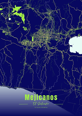 Mejicanos, El Salvador City Map