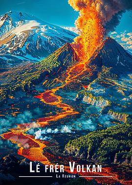 Volcanic Eruption in La Réunion