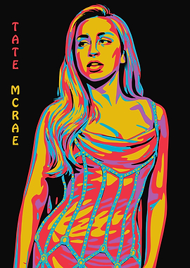 Tate McRae Pop Art Portrait