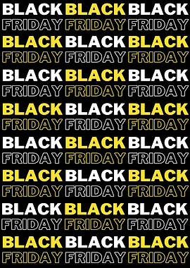 Black Friday Text Pattern