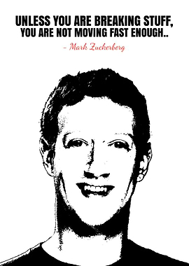 Mark Zuckerberg Quote Poster