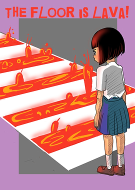 The Floor is Lava Illustration