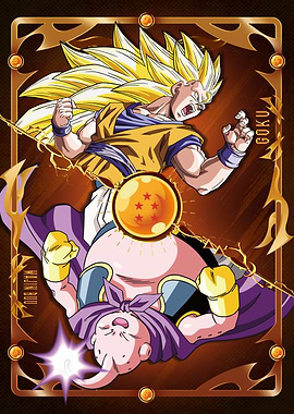 DBZ Battle Card: Goku vs Majin Buu