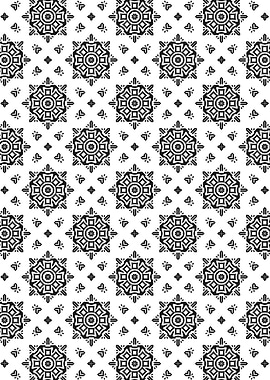 Concentric Square Matrix Pattern