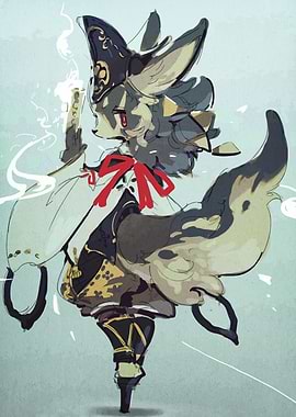 Fox Spirit Character Illustration