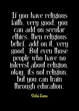 Dalai Lama Quote on Religion