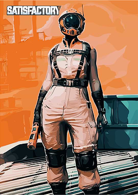 Satisfactory character in spacesuit