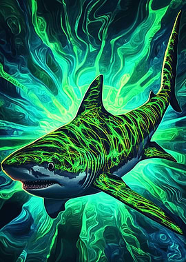 Electric Green Shark