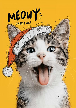Meowy Christmas Cat
