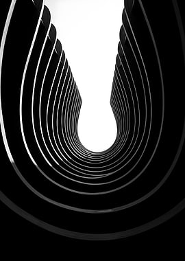 Abstract Black and White Architecture