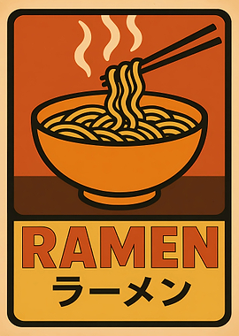Ramen Bowl Illustration