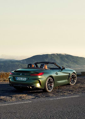 Green BMW Z4 Roadster
