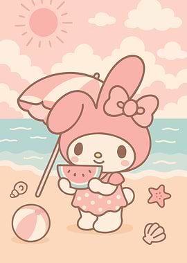 My Melody at the Beach