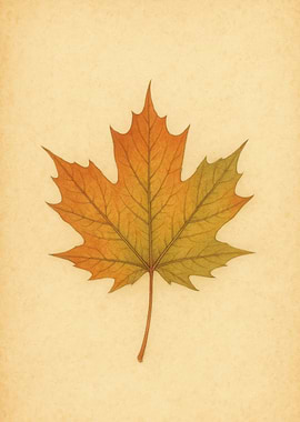 Autumn Maple Leaf Illustration