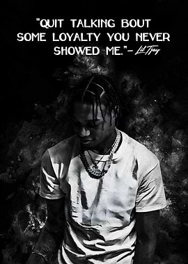 Lil Tjay Quote Portrait