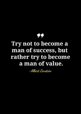 Einstein Quote: Value Over Success