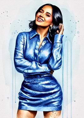 Watercolor Portrait of Becky G