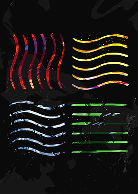 Four Elements Abstract Art