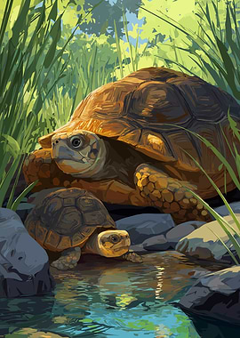 Tortoise Turtle Family