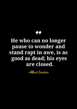 Albert Einstein Quote on Awe