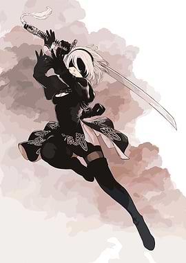 2B YoRHa No.2 Type B Illustration