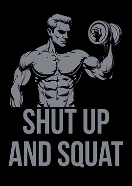 Shut Up and Squat. gym motivation